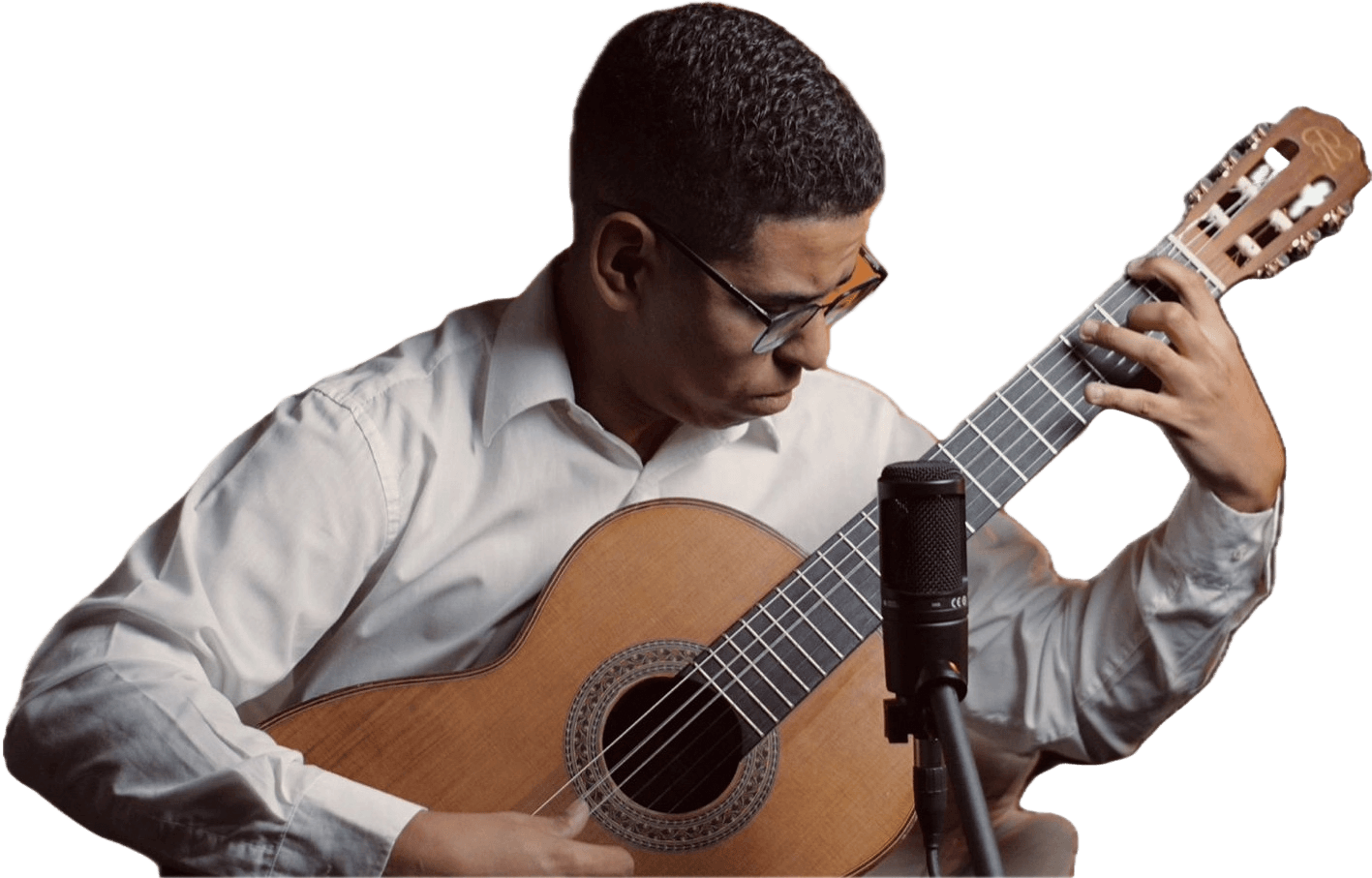 Retrato de Danyel Pereira com violão